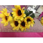 Yellow Sun flower Bouquet Bunch Craft Flowers 6 Bunches